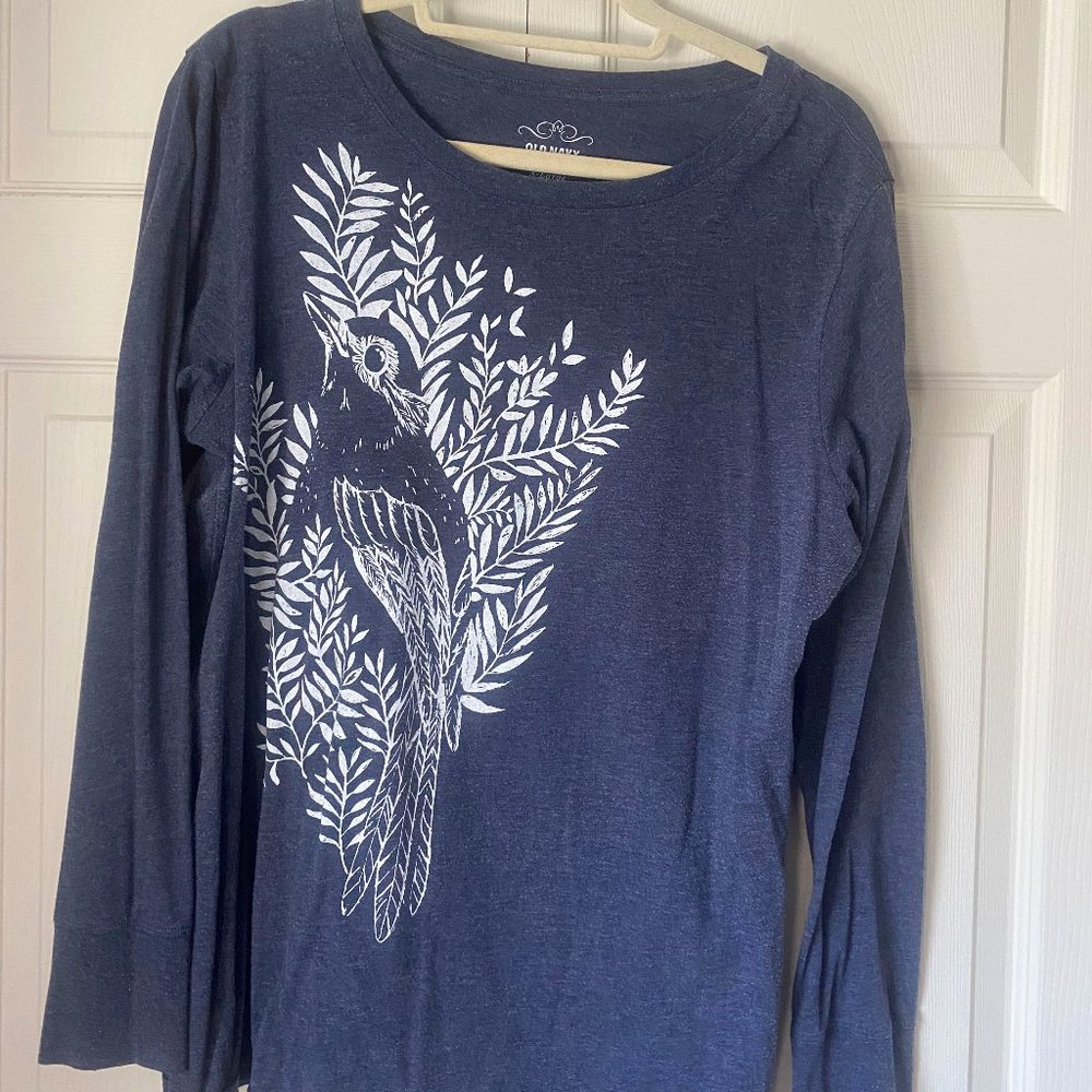 Long Sleeved blue t-shirt size XL